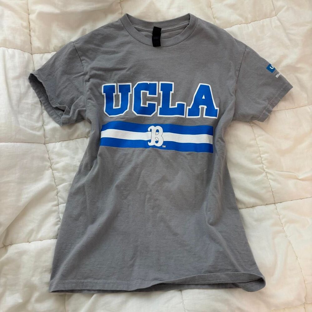 Ucla Women's Grey and Blue T-shirt